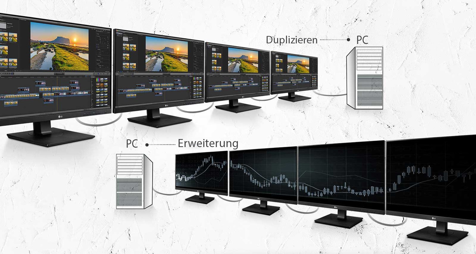 Zweiten Bildschirm anschließen Tipps & Tricks PC Produkte LG